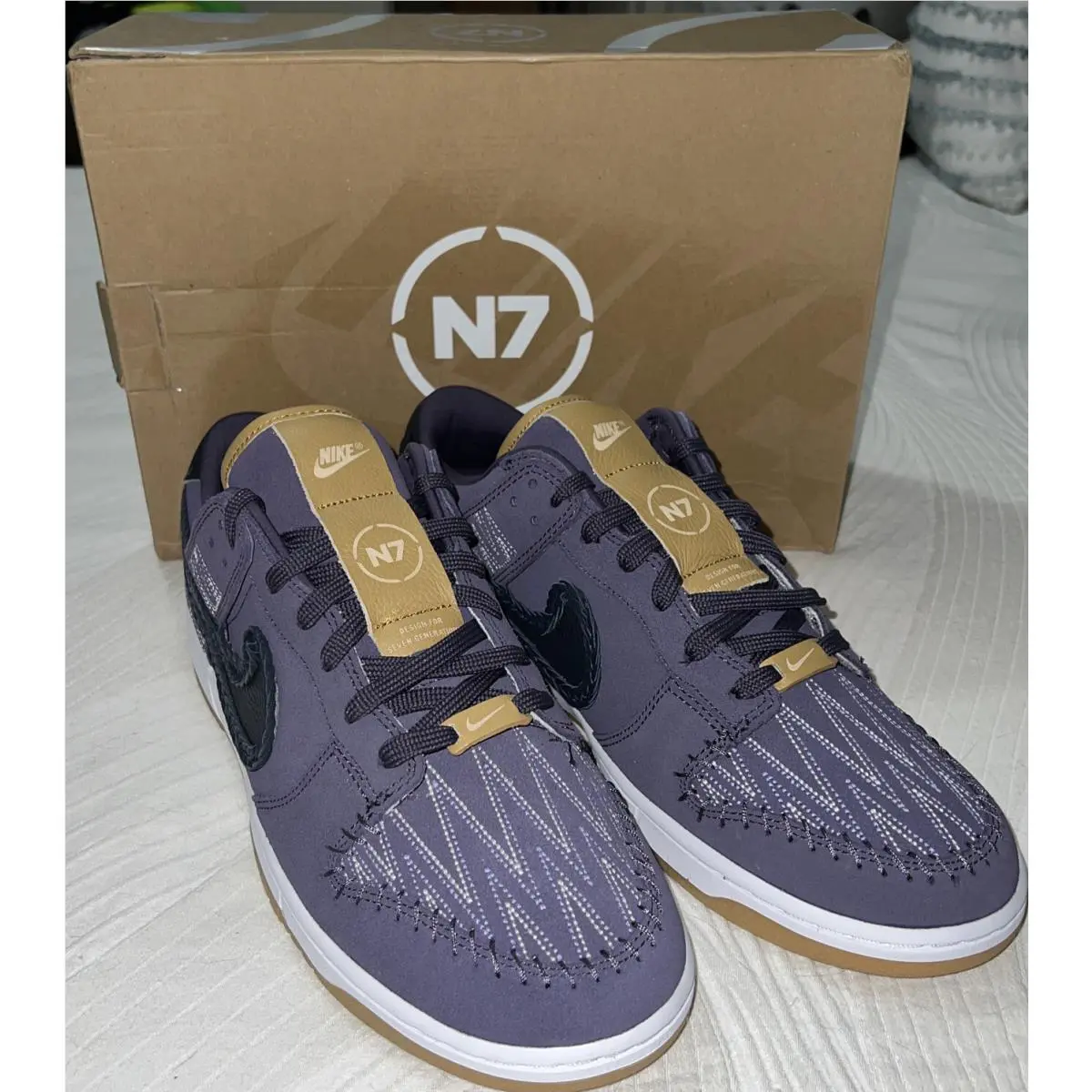 Nike shoes - Nike Dunk Low - Dunk Low - DN1441500 - Dark Raisin Off Noir Wheat (UPC: 0195240874822) 5
