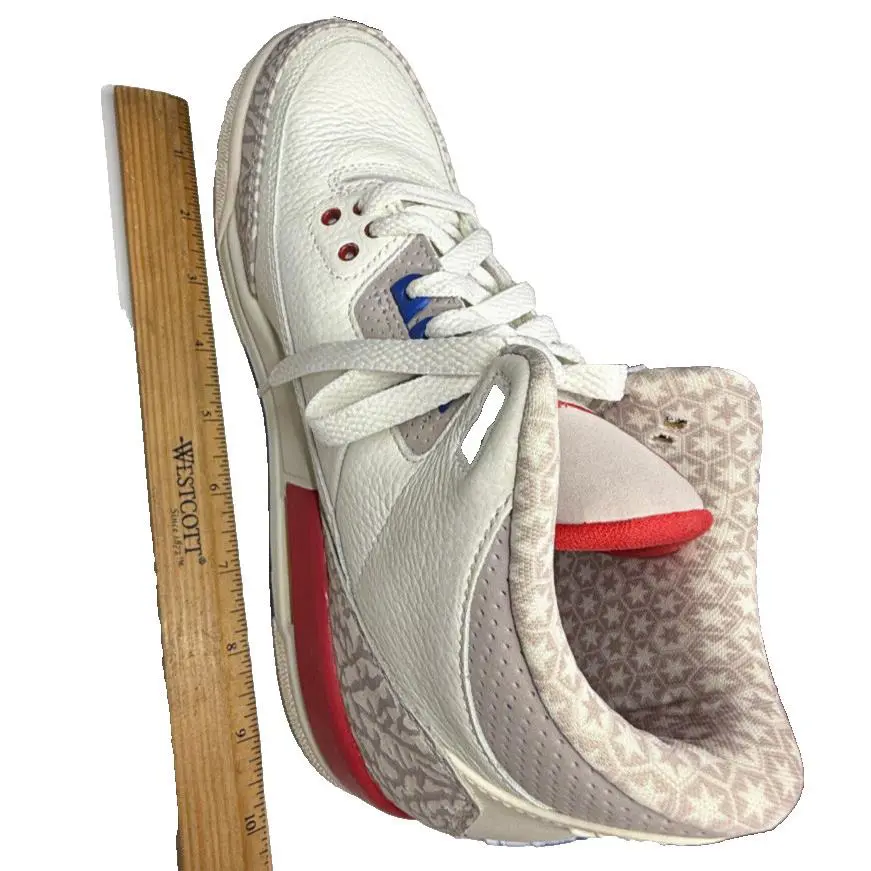 Nike shoes - Air Jordan 3 - Air - 88480236855714 - White Blue And Red 10