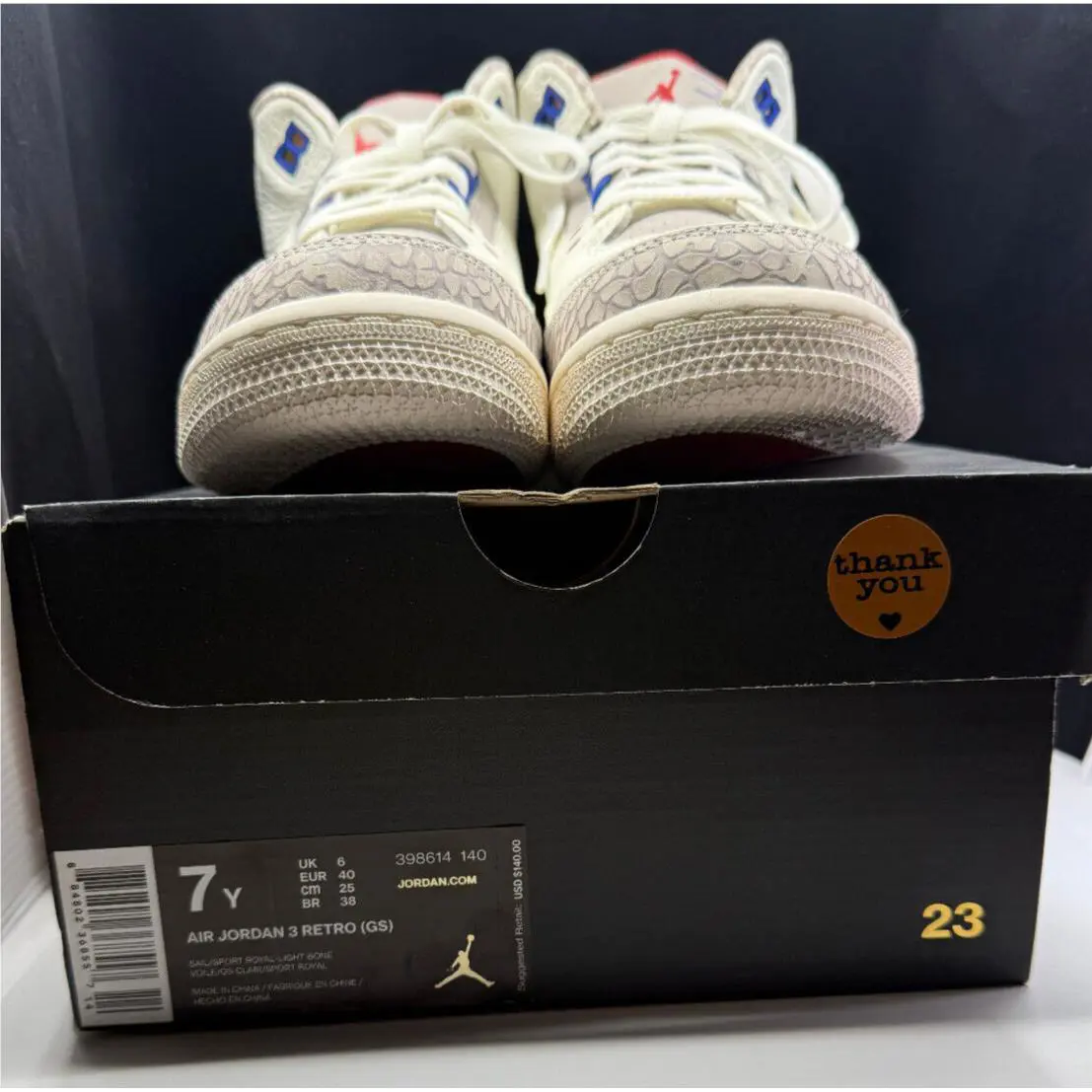 Nike shoes - Air Jordan 3 - Air - 88480236855714 - White Blue And Red 5