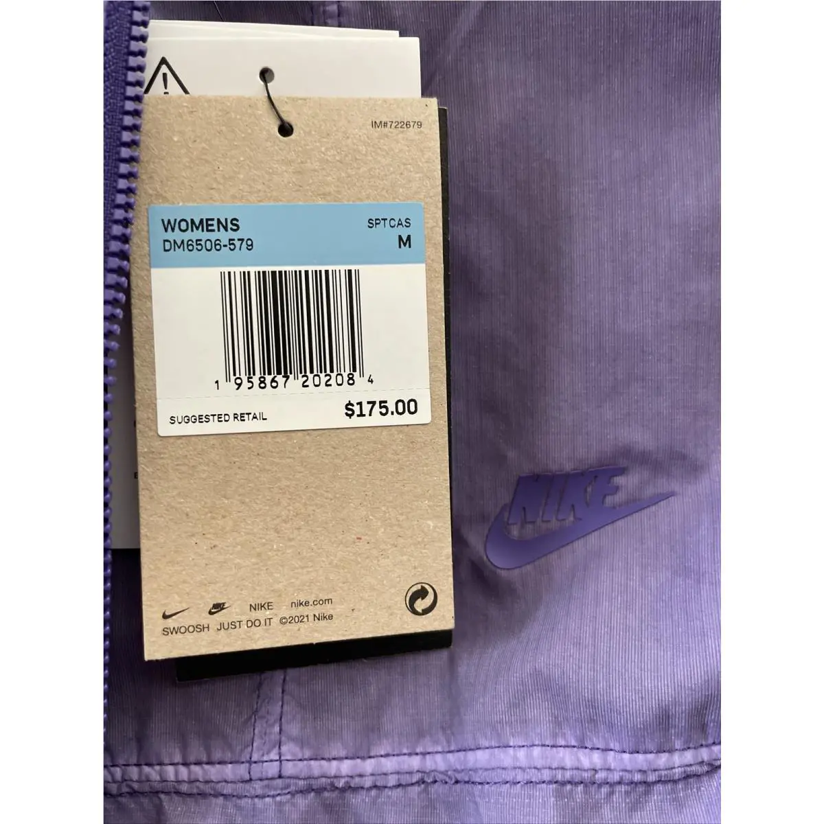 Nike clothing - Nike Womens Teck Pack DM6506–579 - DM6506–579 - Purple (Dark Iris) (UPC: 0195867202084) 8