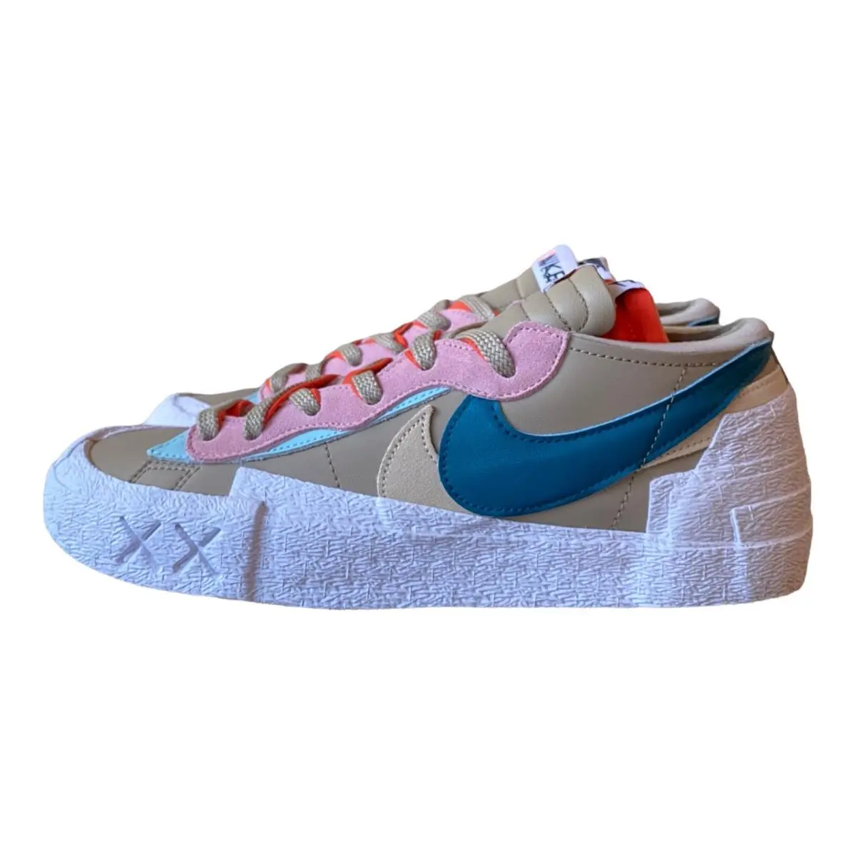 Nike Blazer Low x Kaws x Sacai `reed` White 2021 DM7901-200 - Men`s Size 11 - Brown