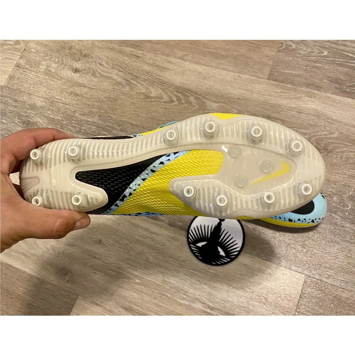 Nike shoes - Nike Phantom GT2 Elite DF AG-PRO - DC0749-408 - Glacier Ice/Yellow Strike/Sunset Glow/Black (UPC: 196149091938) 9