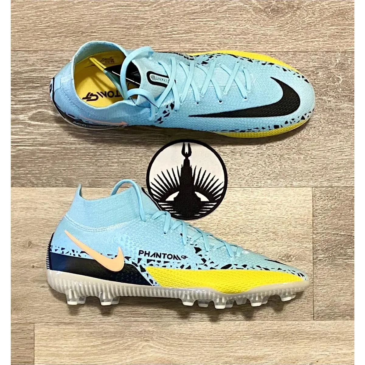 Nike shoes - Nike Phantom GT2 Elite DF AG-PRO - DC0749-408 - Glacier Ice/Yellow Strike/Sunset Glow/Black (UPC: 196149091938) 5