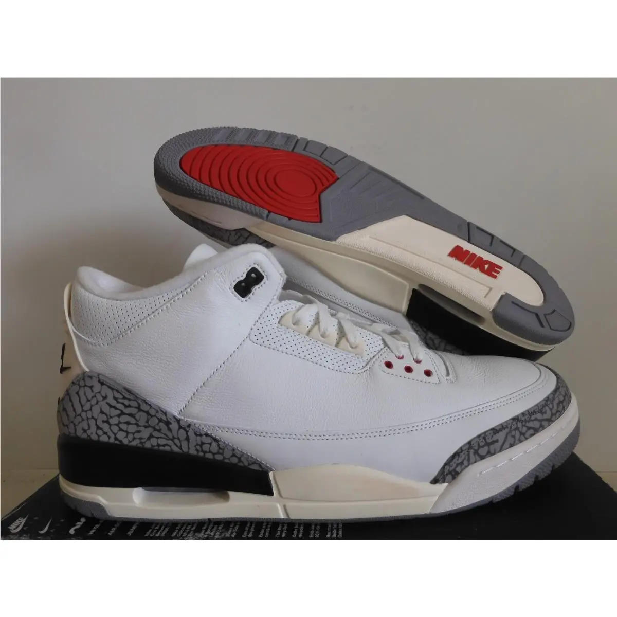 Nike Air Jordan 3 Retro Reimagined Summit White-fire Red Sz 17 DN3707-100