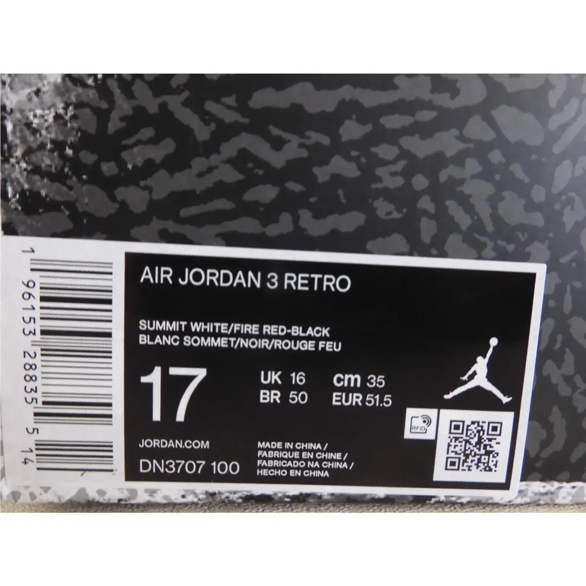 Nike shoes - Air Jordan 3 - Air - DN3707-100 - White (UPC: 196153288355) 6