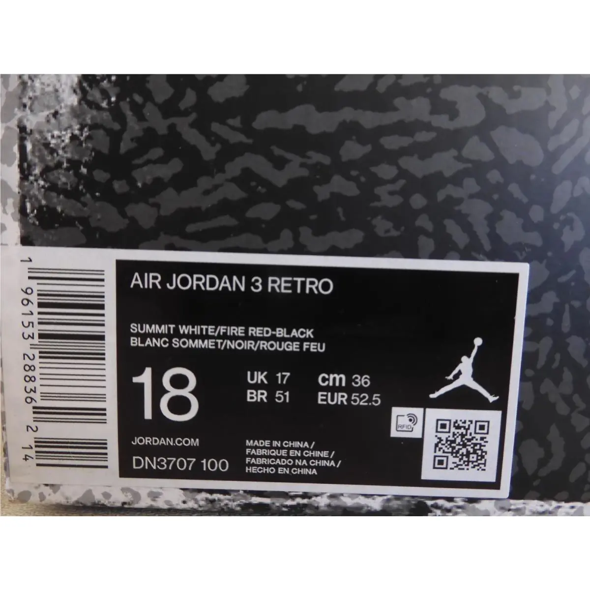 Nike shoes - Air Jordan 3 - Air - DN3707-100 - White (UPC: 196153288355) 6