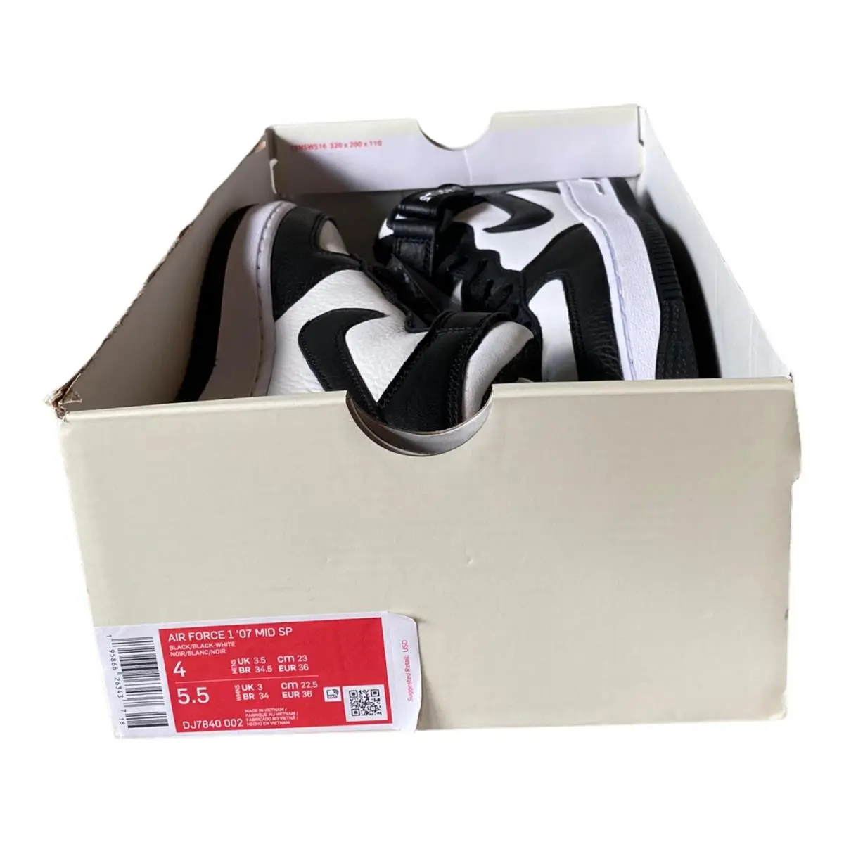 Nike shoes - Nike Air Force 1 - Air Force - DJ7840-002 - Black 5