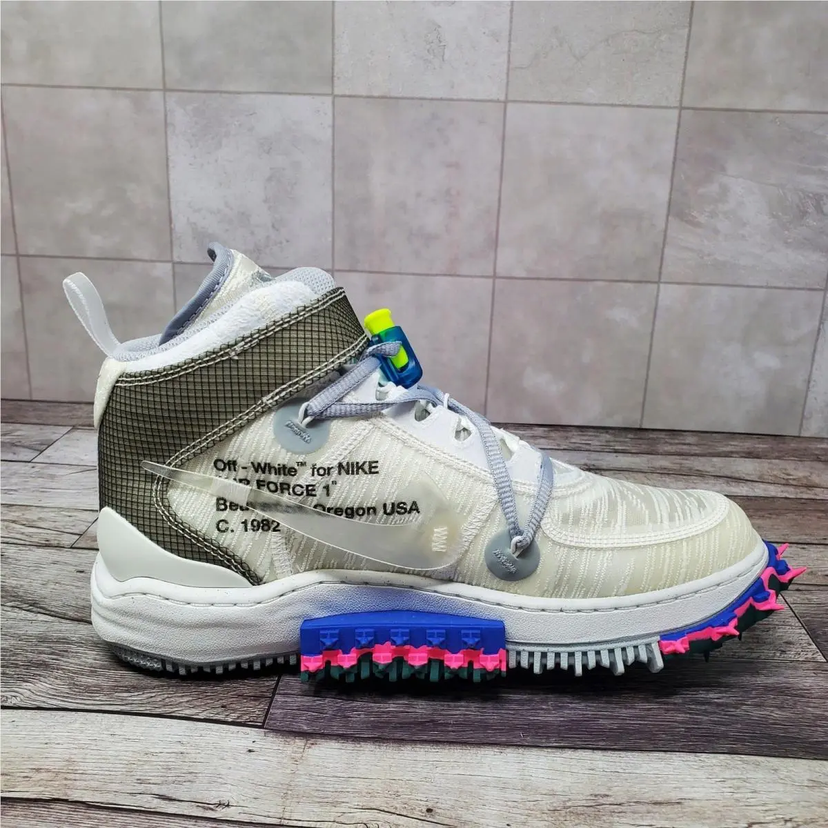 Nike shoes - Nike Air Force 1 Mid  Off-White - DO6290-100 - White 4