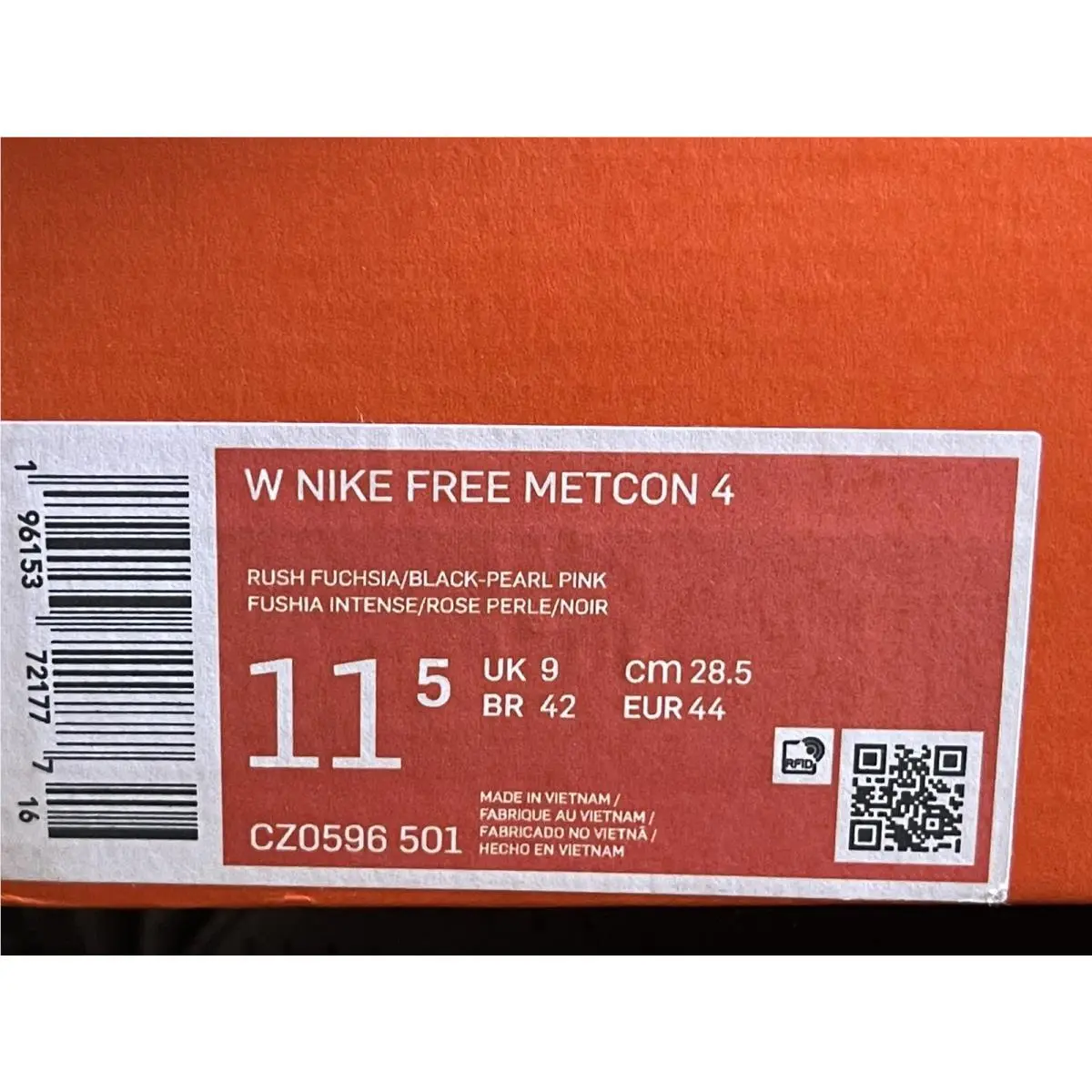 Nike shoes - Nike Free Metcon 4 - Free Metcon - CZ0596-501 - Rush Fuchsia (UPC: 0196153721777) 6