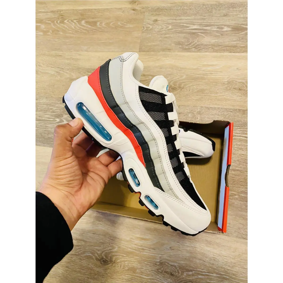 Nike shoes - Nike Air Max 95 - Air Max - CK6884-001 - White-Light Fusion Red-Chlorine Blue (UPC: 194501535694) 8