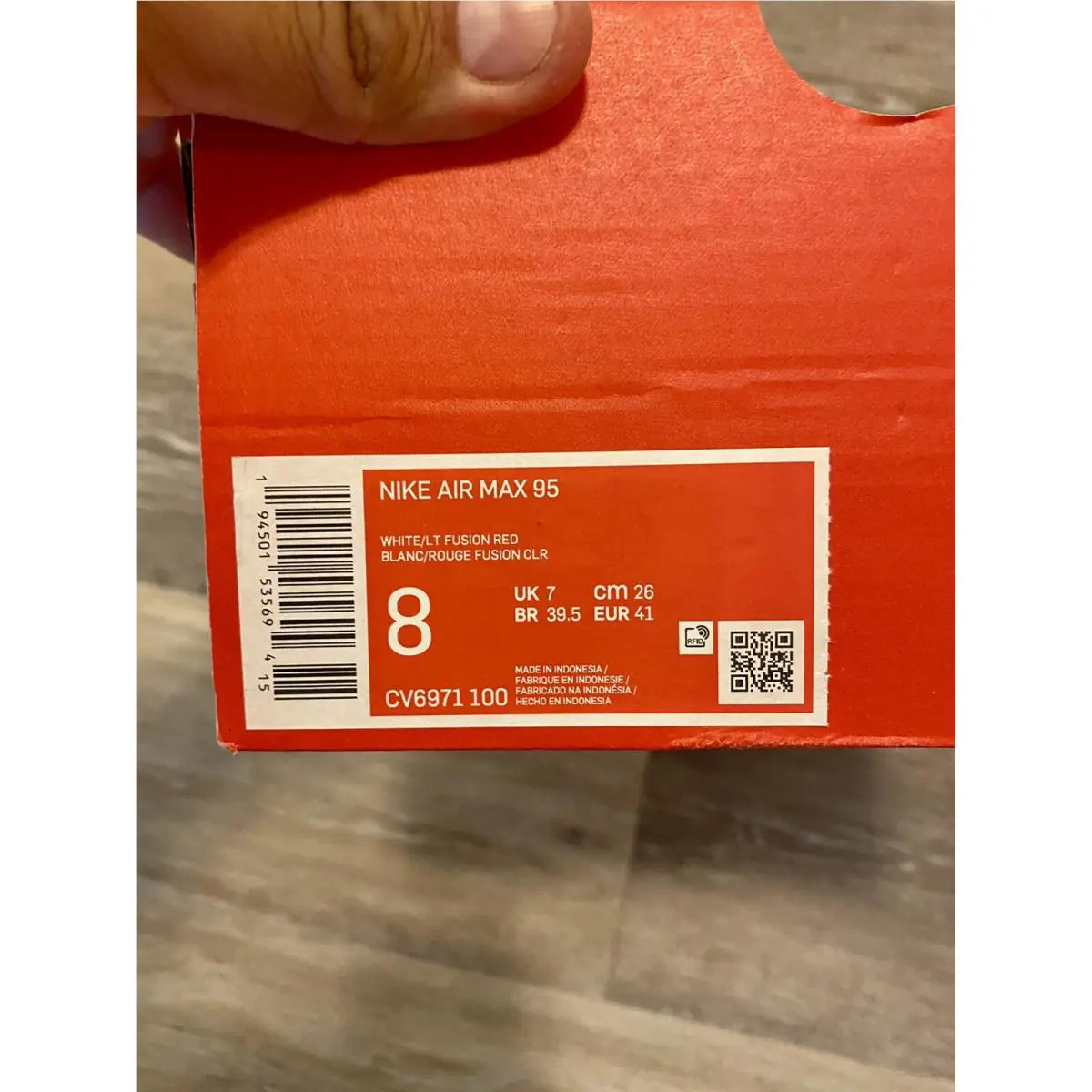 Nike shoes - Nike Air Max 95 - Air Max - CK6884-001 - White-Light Fusion Red-Chlorine Blue (UPC: 194501535694) 10