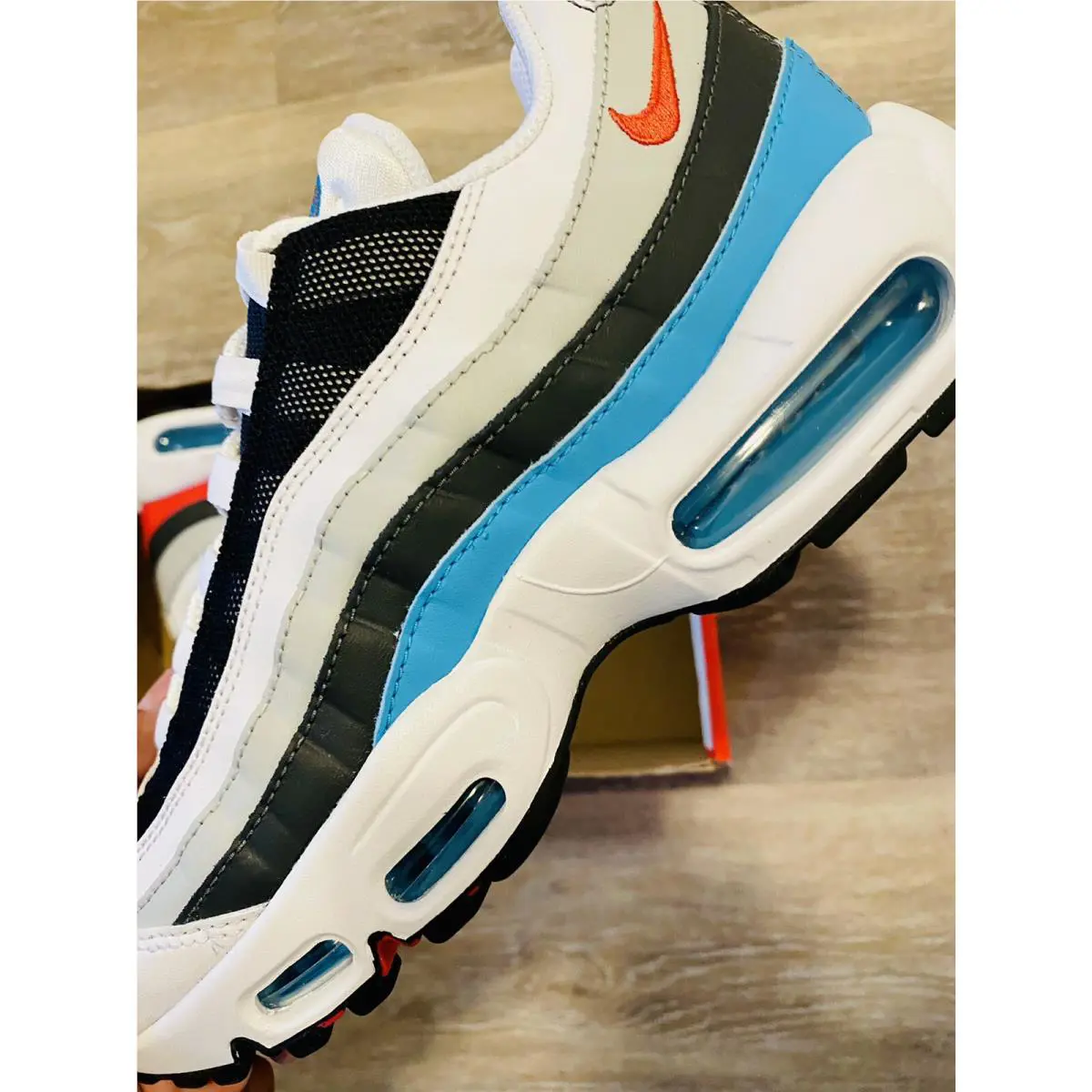 Nike shoes - Nike Air Max 95 - Air Max - CK6884-001 - White-Light Fusion Red-Chlorine Blue (UPC: 194501535694) 2