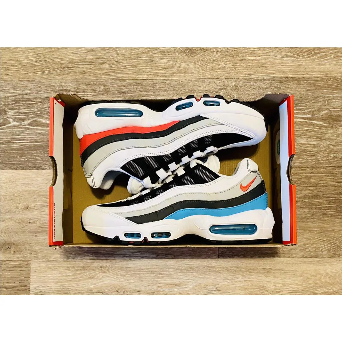 Nike shoes - Nike Air Max 95 - Air Max - CK6884-001 - White-Light Fusion Red-Chlorine Blue (UPC: 194501535694) 5