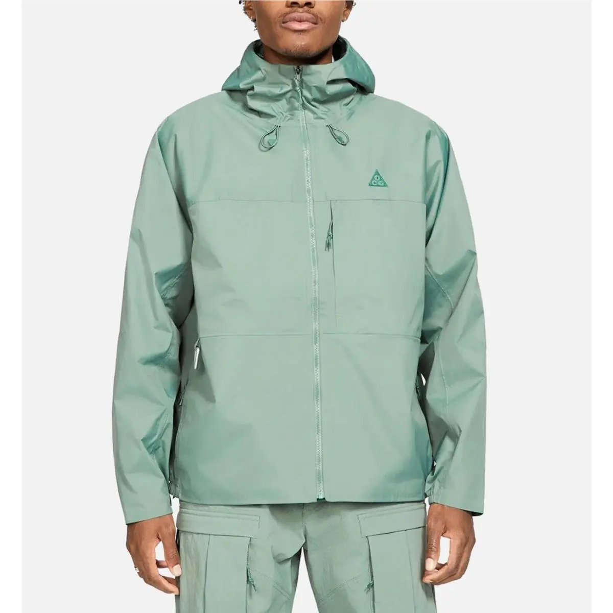 See Desc  Acg Rain Shell Jacket Hoodie Green Teal DH3197-365 Men’s L by Nike