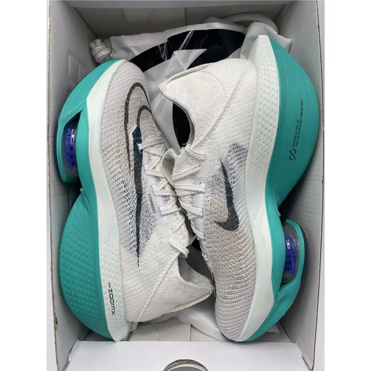 Nike shoes - Nike Air Zoom Alphafly - Air Zoom Alphafly - DN3555 100 - White/Deep Jungle-Clear Jade (UPC: 196607686416) 6
