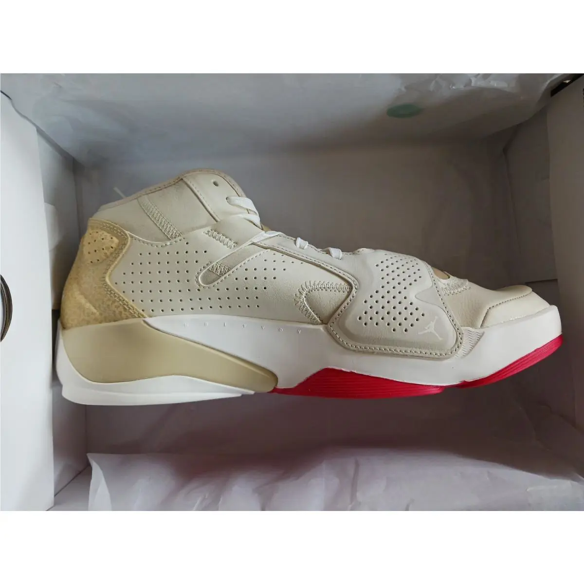 Nike shoes - Jordan Zion - Zion - DO8990-217 - Fossil/Team Gold/University Red/Sail 3