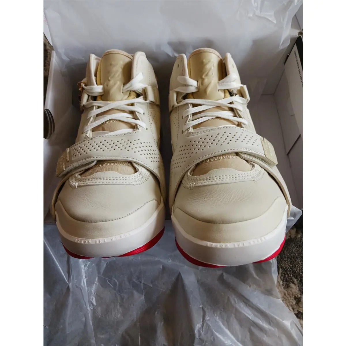 Nike shoes - Jordan Zion - Zion - DO8990-217 - Fossil/Team Gold/University Red/Sail 6
