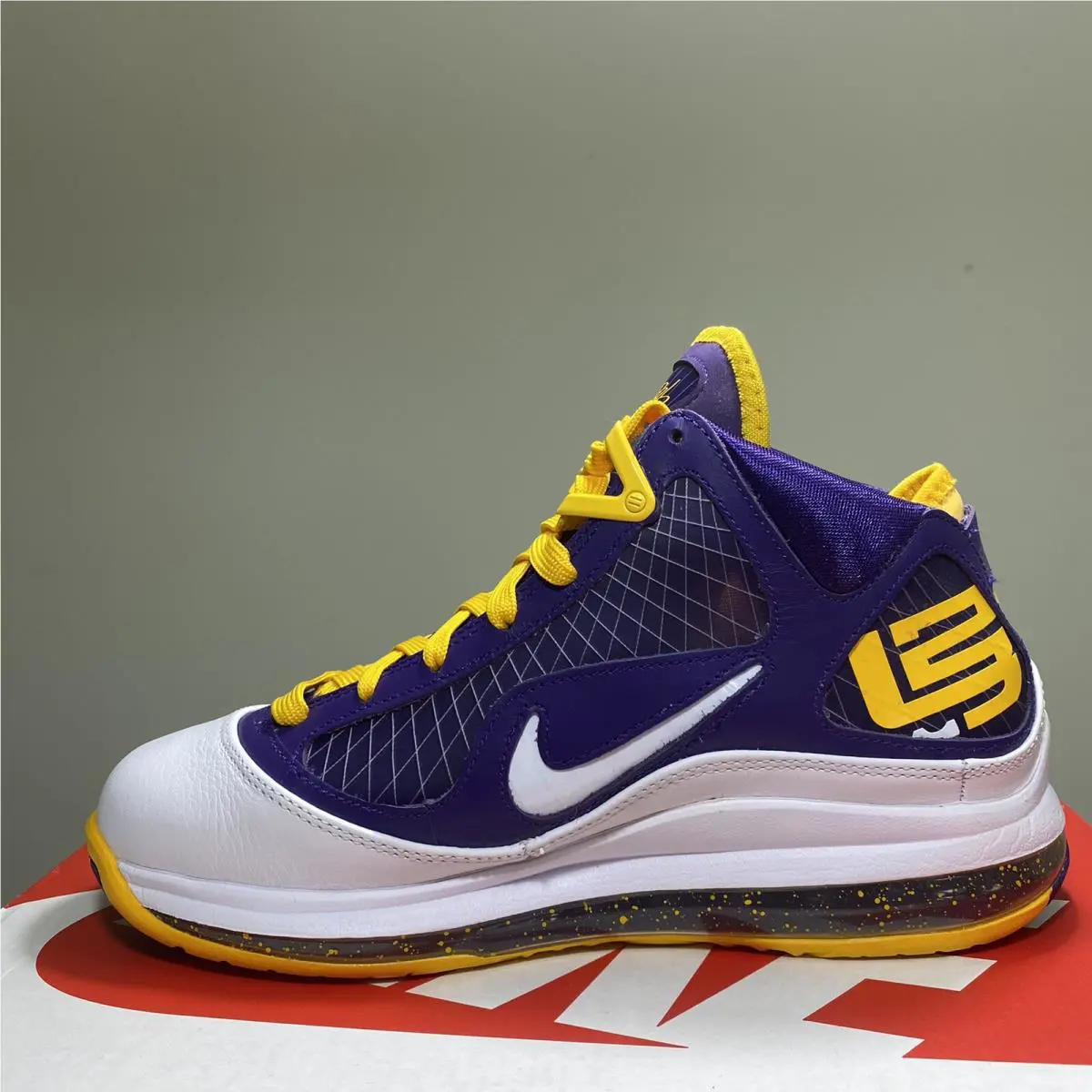 Nike shoes - Lebron 7 - Lebron - DA3203-500 - Court Purple / White - Amarillo 6
