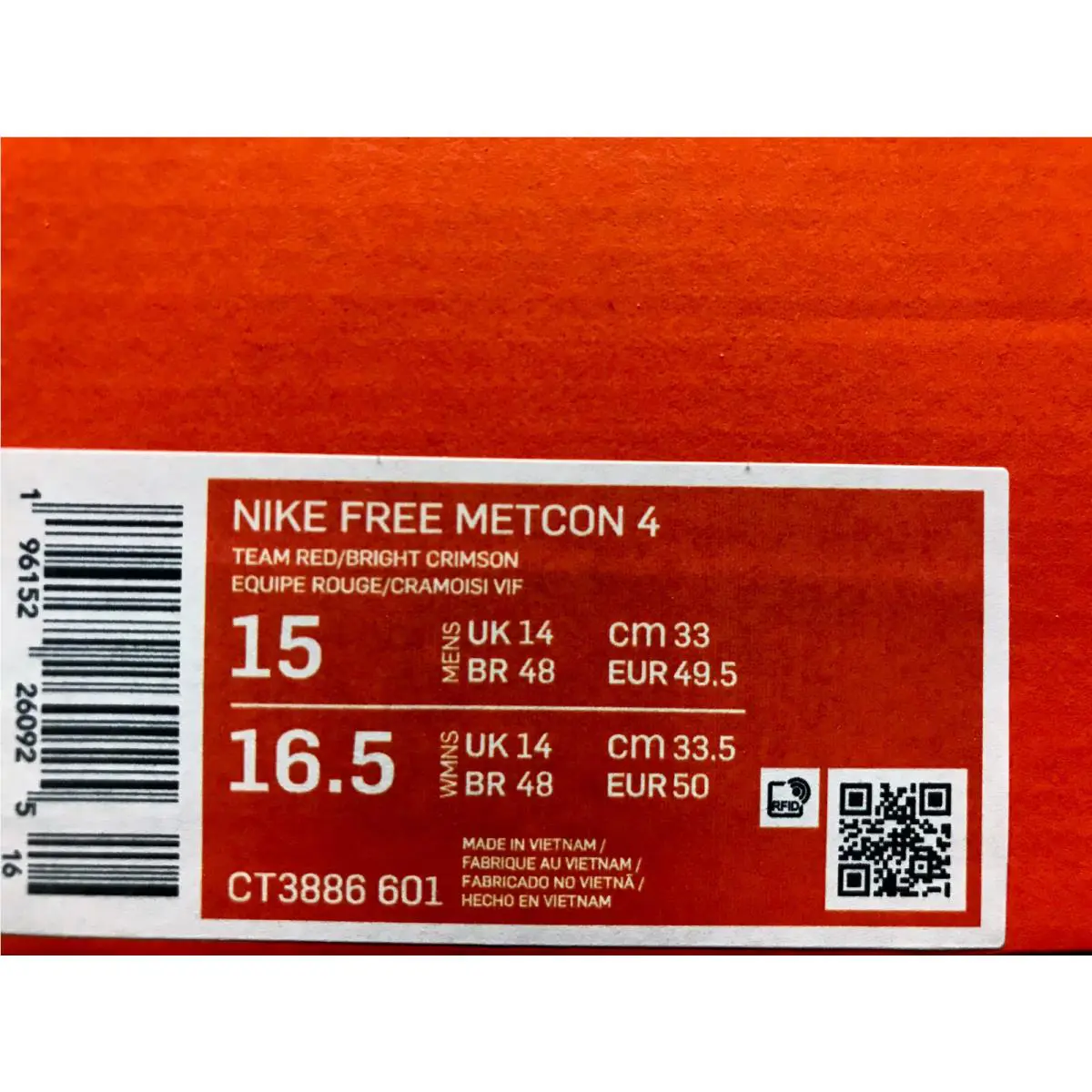 Nike shoes - Nike Free Metcon - Free Metcon - CT3886-601 - Red (UPC: 196152260925) 3