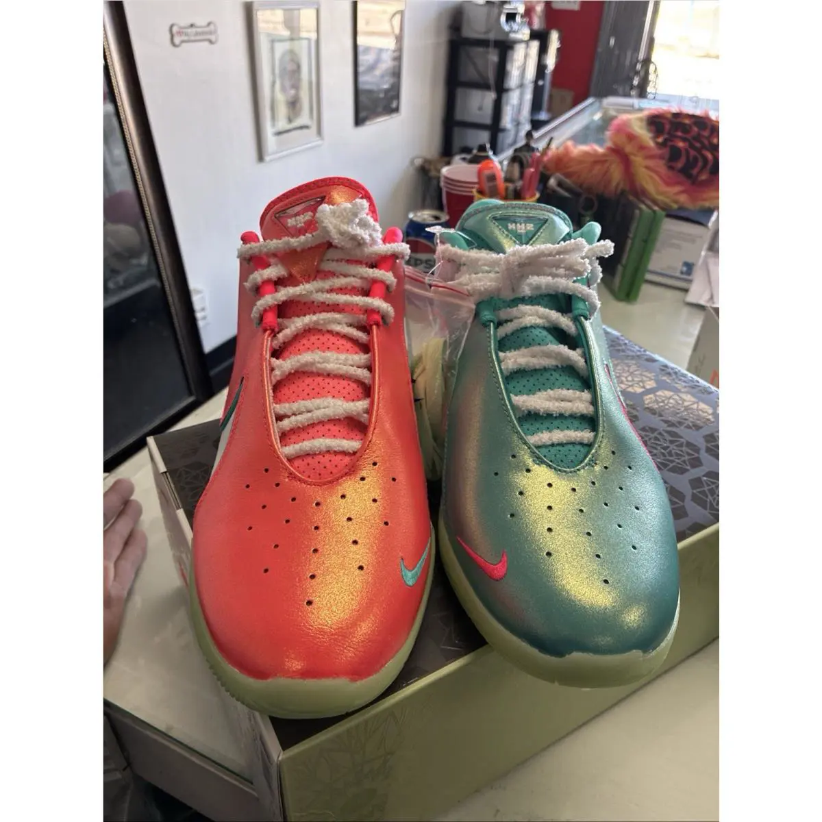 Nike shoes - Nike LeBron 22 - LeBron - HV5148-600 - Solar Red/White/Vapor Green/Dusty Cactus 0