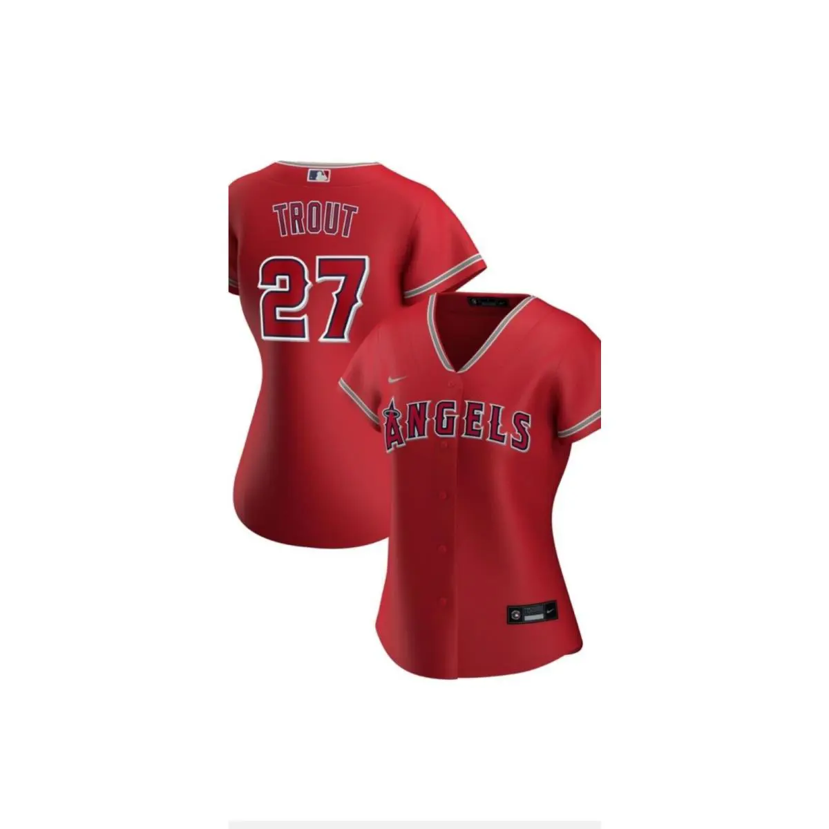 Mike Trout Angels Women`s Nike Jersey Size Small