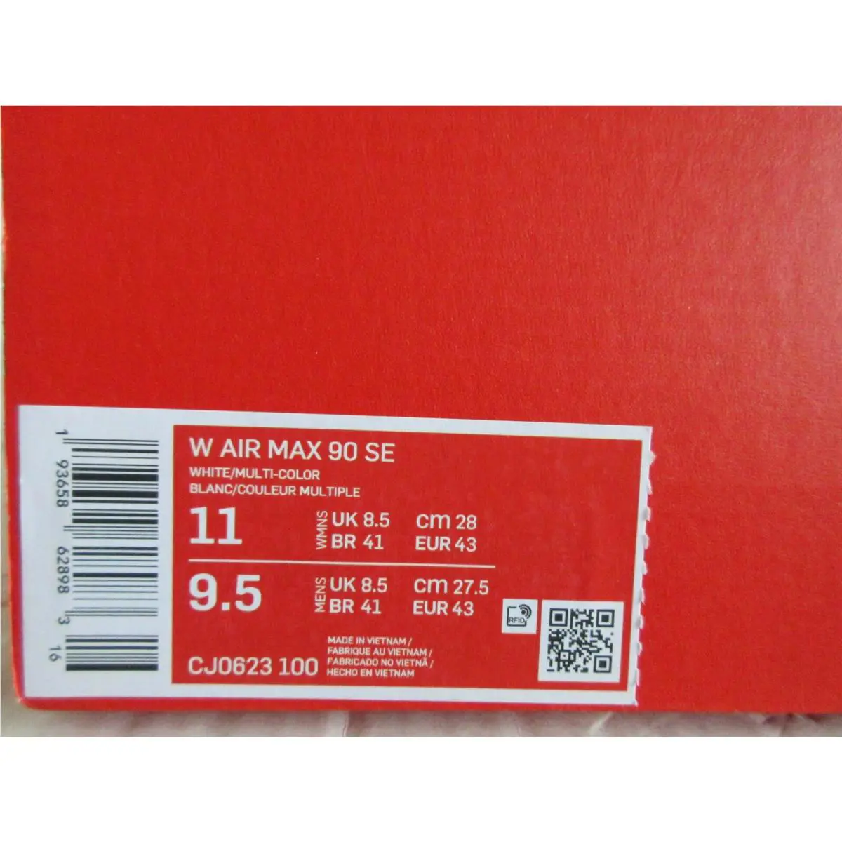 Nike shoes - Nike Air Max 90 - Air Max - CJ0623-100 - White (UPC: 193658628990) 3
