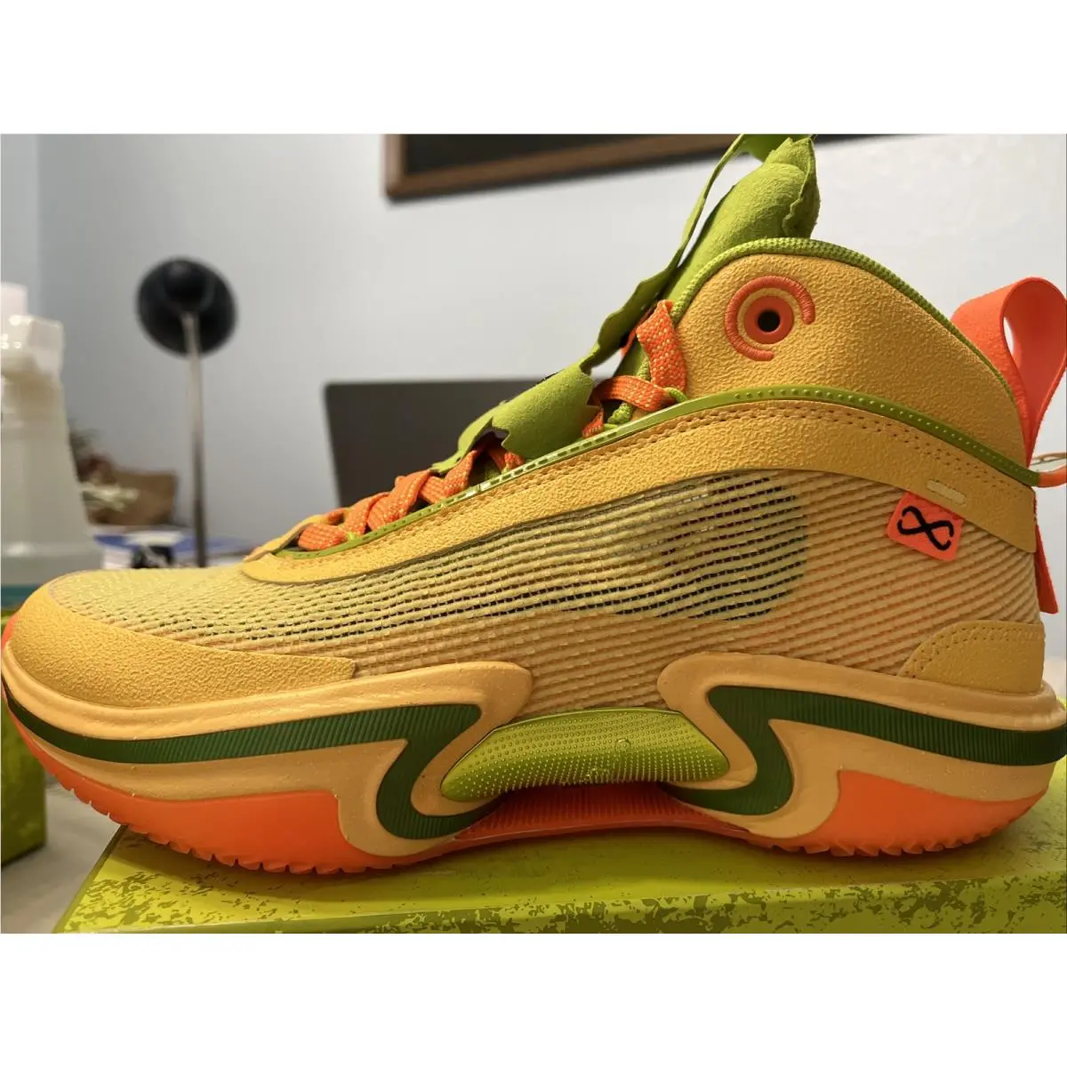 Nike Air Jordan Xxxvi Nitro Taco Jay Citron Pulse Blk DQ6866-803 Men`s 7 Nolid