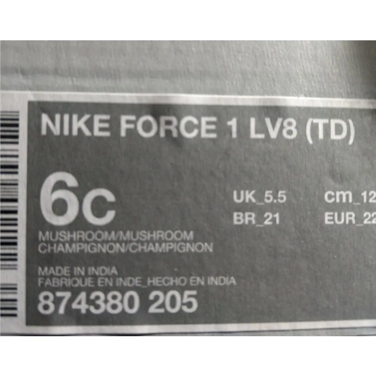 Nike shoes - Nike Air Force 1 LV8 - 874360-205 - Mushroom 5