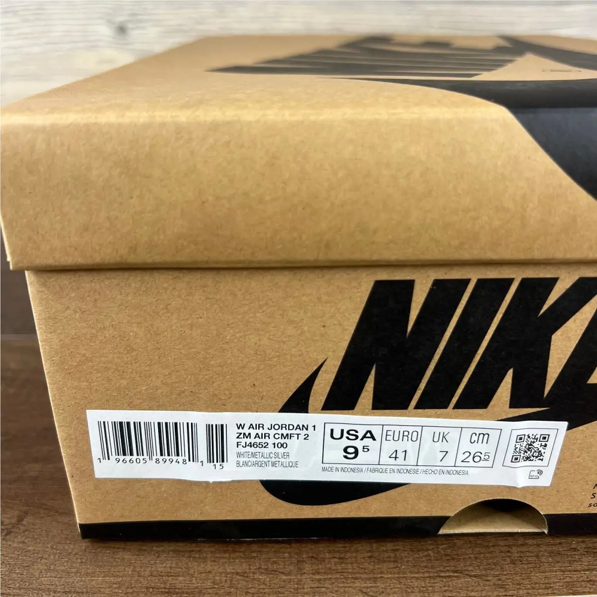 Nike shoes - Nike Air Jordan 1 - Air - White (UPC: 196605899481) 8