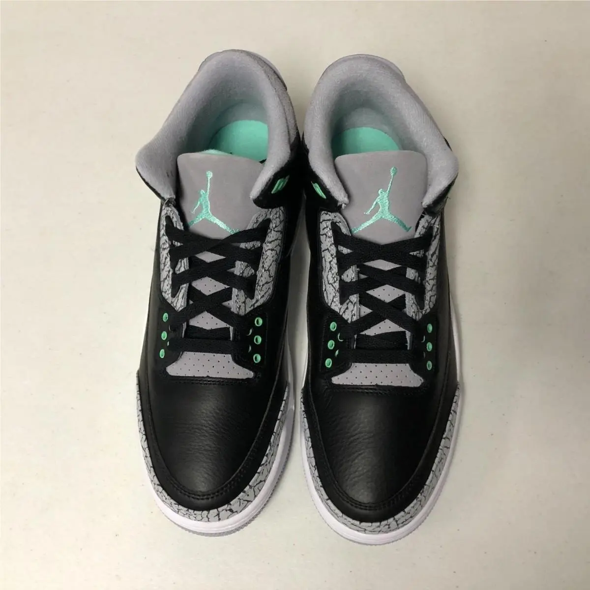 Nike shoes - Air Jordan 3 Retro - Air Retro - CT8532-031 - Black/Green Glow-Wolf Grey (UPC: 197593799340) 1