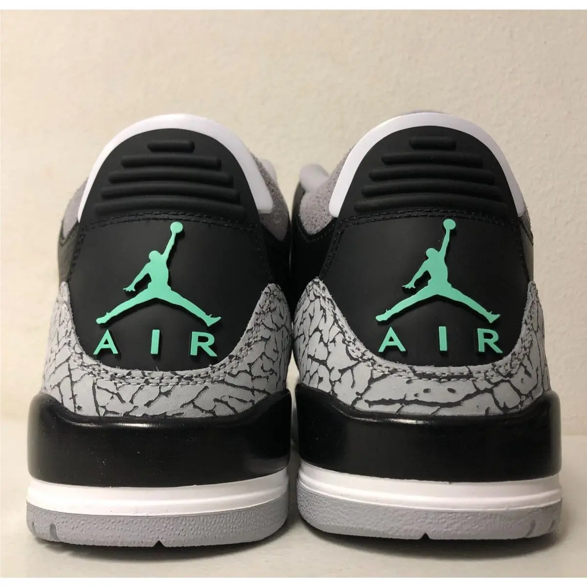 Nike shoes - Air Jordan 3 Retro - Air Retro - CT8532-031 - Black/Green Glow-Wolf Grey (UPC: 197593799340) 3