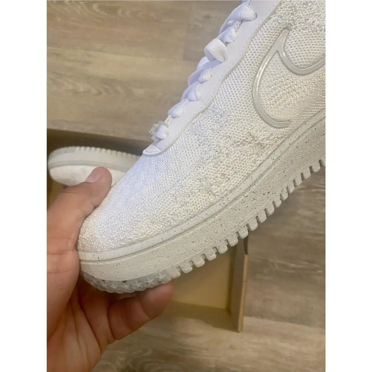 Nike shoes - Nike Air Force 1 Crater Flyknit NN - DM0590-100 - White-Summit White (UPC: 195869031149) 2