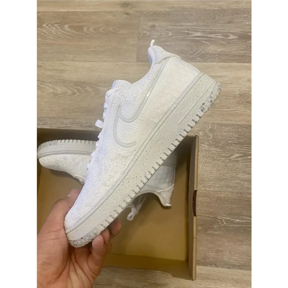 Nike shoes - Nike Air Force 1 Crater Flyknit NN - DM0590-100 - White-Summit White (UPC: 195869031149) 3