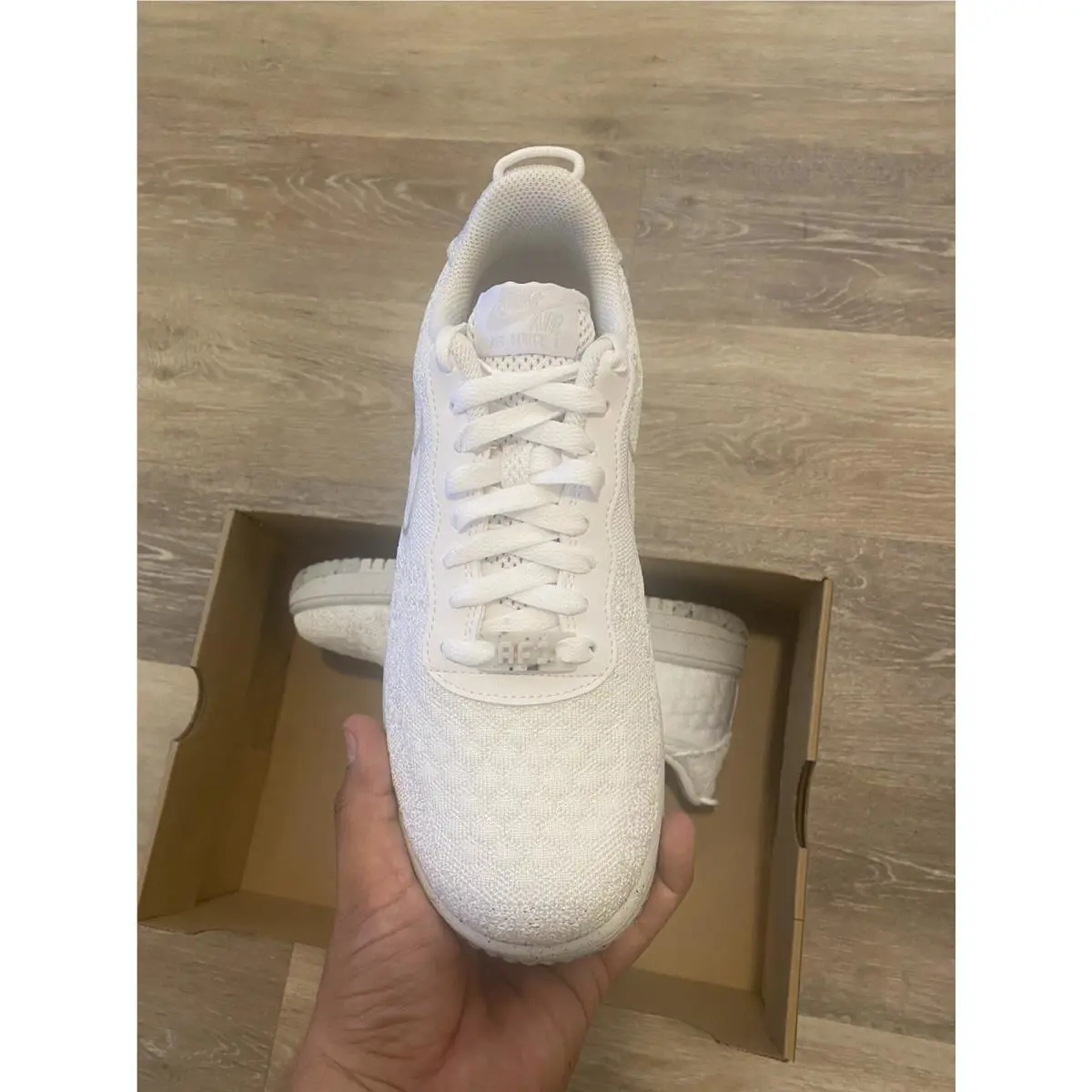 Nike shoes - Nike Air Force 1 Crater Flyknit NN - DM0590-100 - White-Summit White (UPC: 195869031149) 4