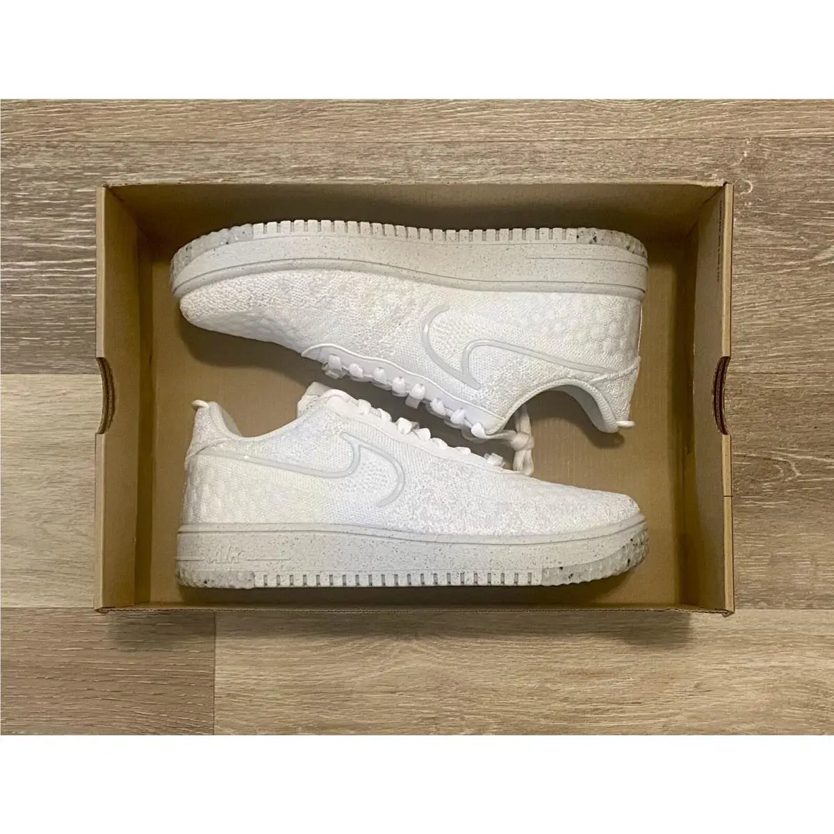 Nike shoes - Nike Air Force 1 Crater Flyknit NN - DM0590-100 - White-Summit White (UPC: 195869031149) 5