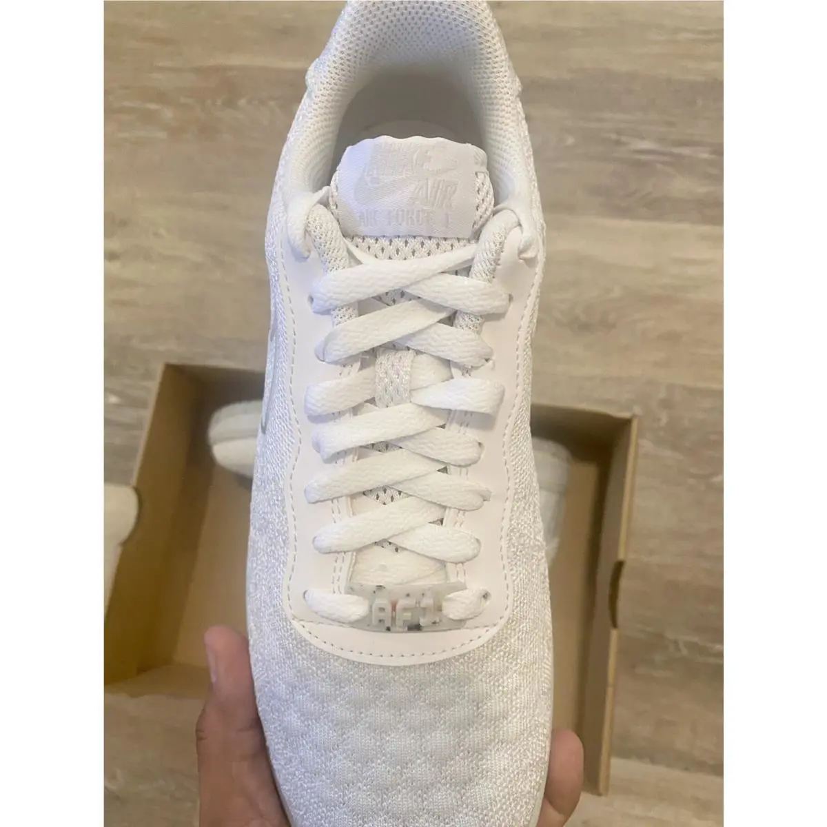 Nike shoes - Nike Air Force 1 Crater Flyknit NN - DM0590-100 - White-Summit White (UPC: 195869031149) 6