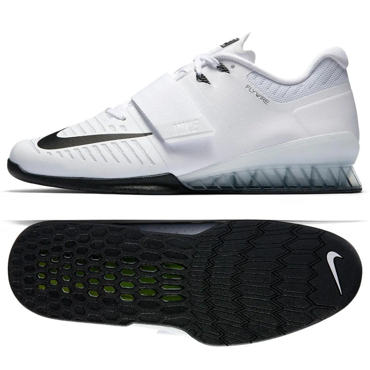 Nike Romaleos 3 White/black/volt 852933-100 Men`s Weightlifting Shoes Sz 15
