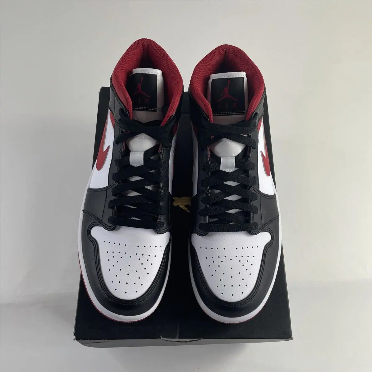 Nike shoes - Air Jordan 1 - Air - 554724-122 - White, Manufacturer: White/Gym Red/Black 4