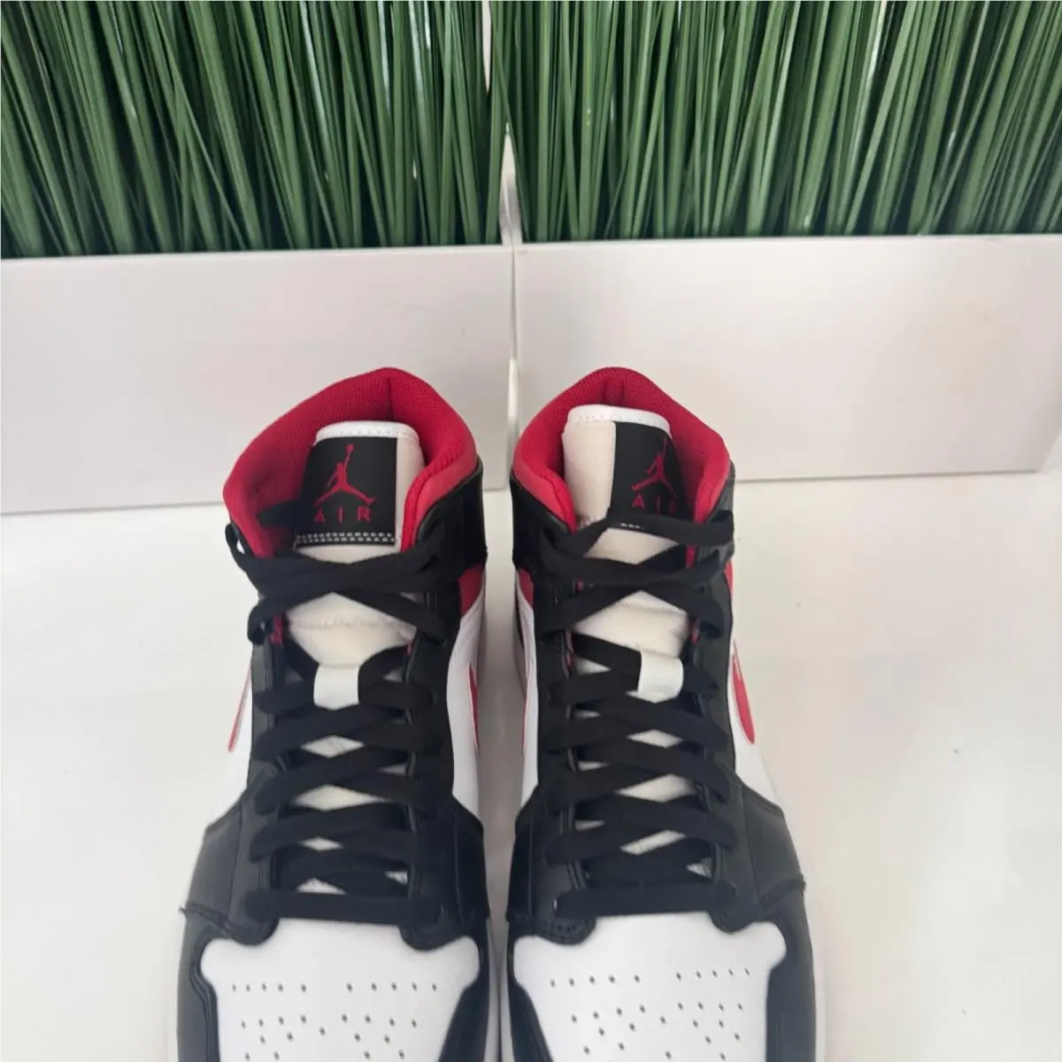 Nike shoes - Air Jordan 1 - Air - 554724-122 - White, Manufacturer: White/Gym Red/Black 2