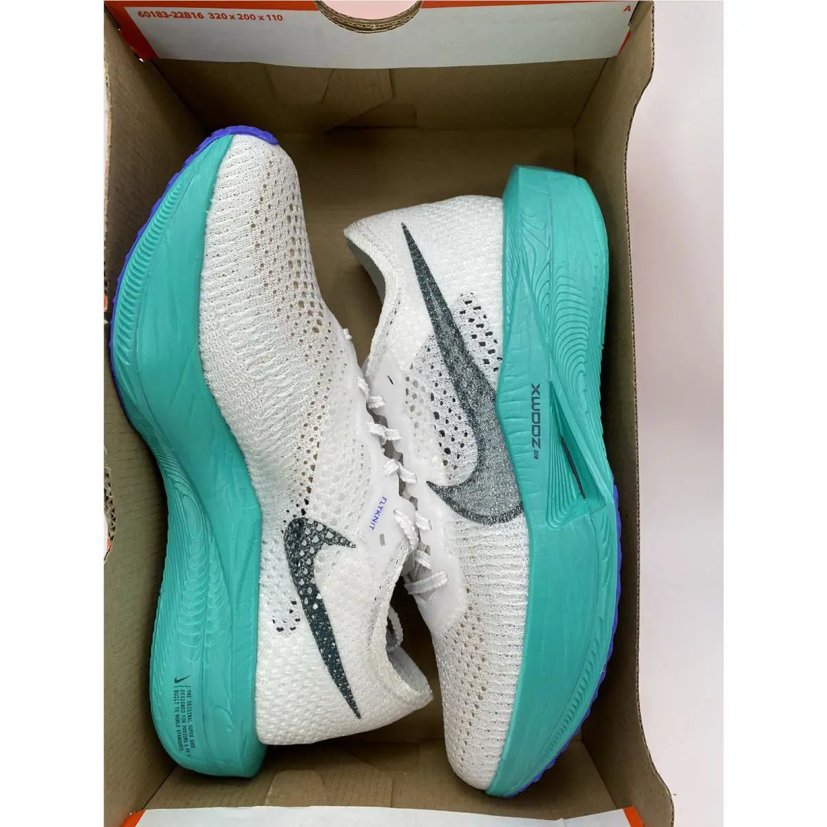 Nike shoes - Nike ZoomX Vaporfly - ZoomX Vaporfly - DV4130-102 - White/Deep Jungle-Jade Ice (UPC: 196968939107) 5