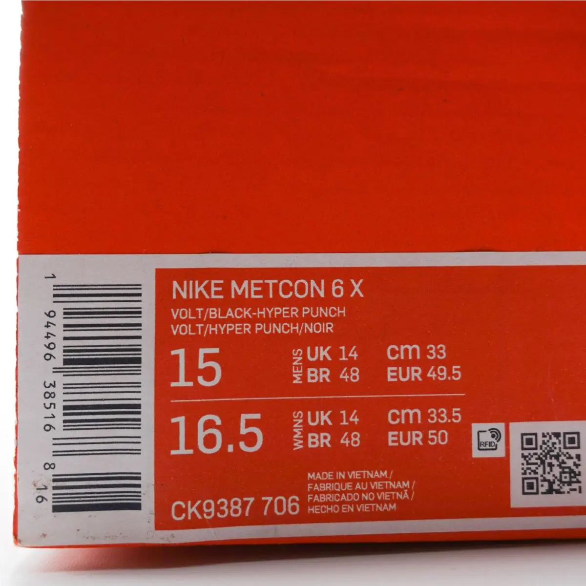 Nike shoes - Metcon 6 X - Metcon - CK9387706 - Multicolor (UPC: 194496385168) 9