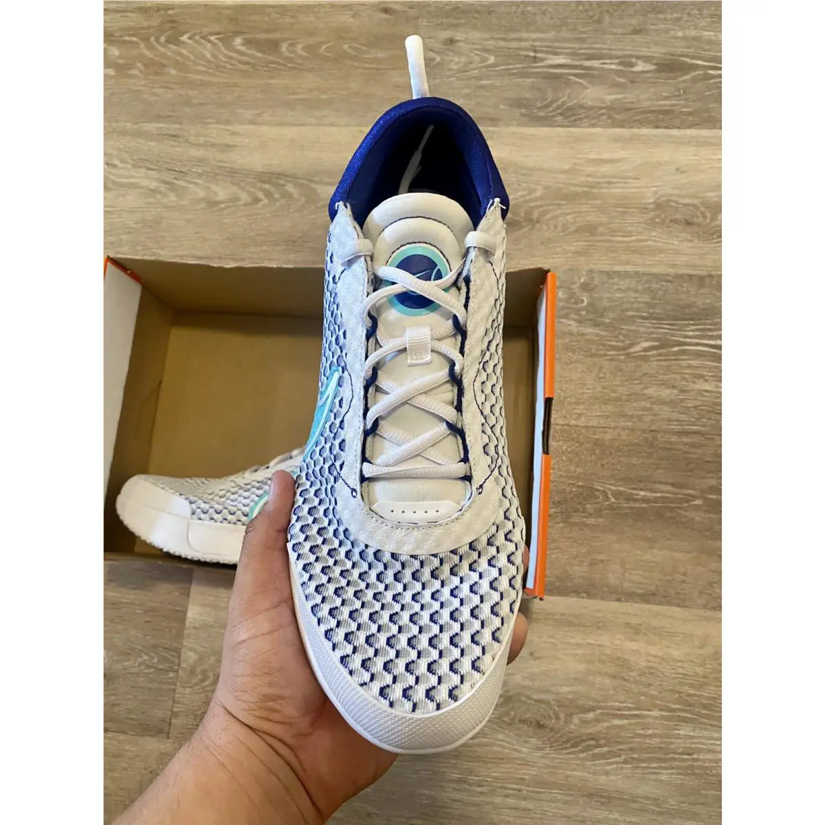 Nike shoes - Nike Zoom Court Pro HC - DH0618-141 - White-Dynamic Turquoise (UPC: 195866316041) 4