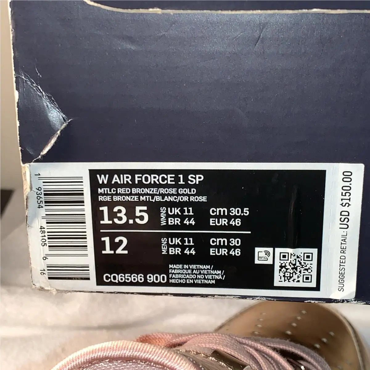 Nike shoes - Nike Air Force 1 - Air Force - CQ6566-900 - Pink (UPC: 0193654481056) 12