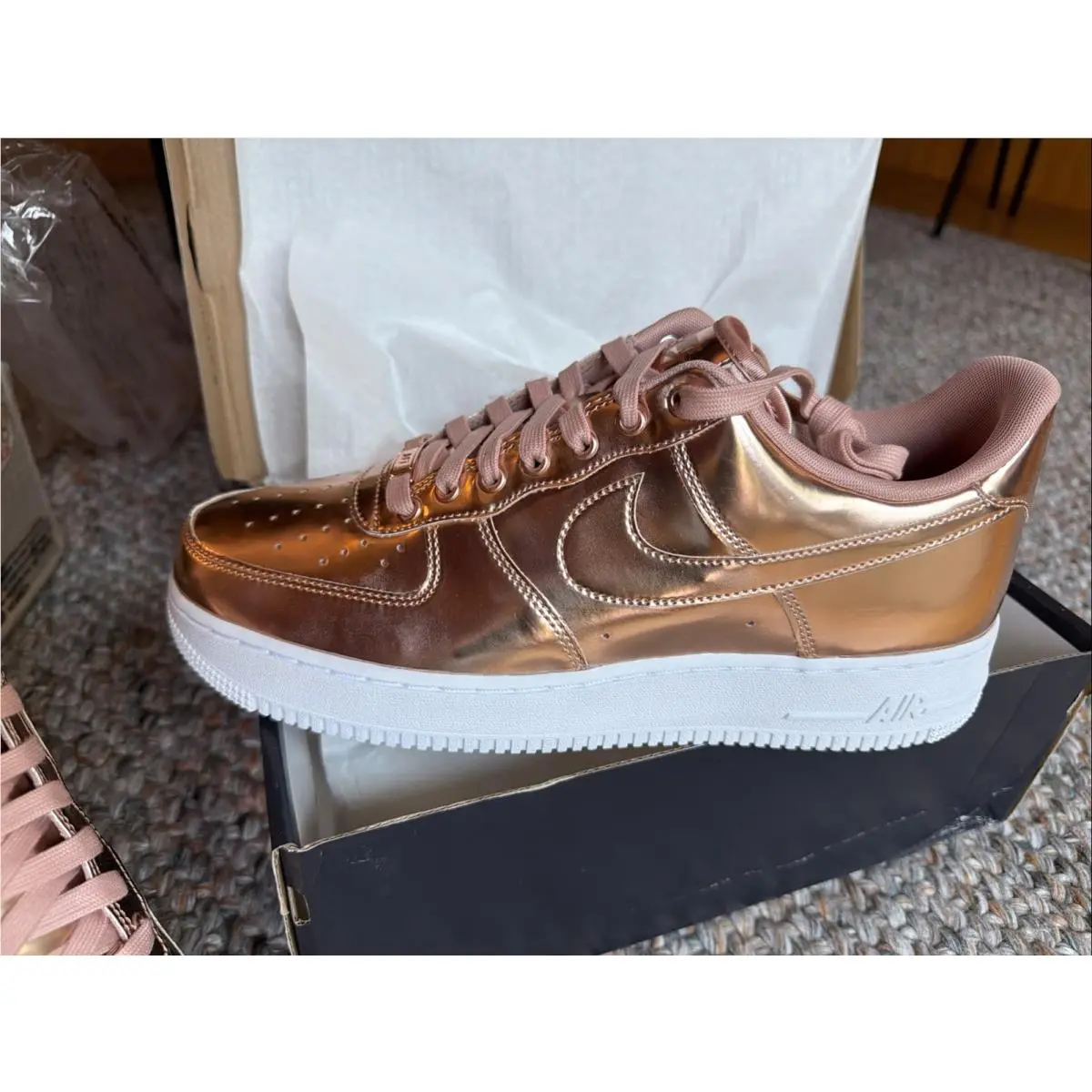 Nike shoes - Nike Air Force 1 - Air Force - CQ6566900 - Rose Gold 8