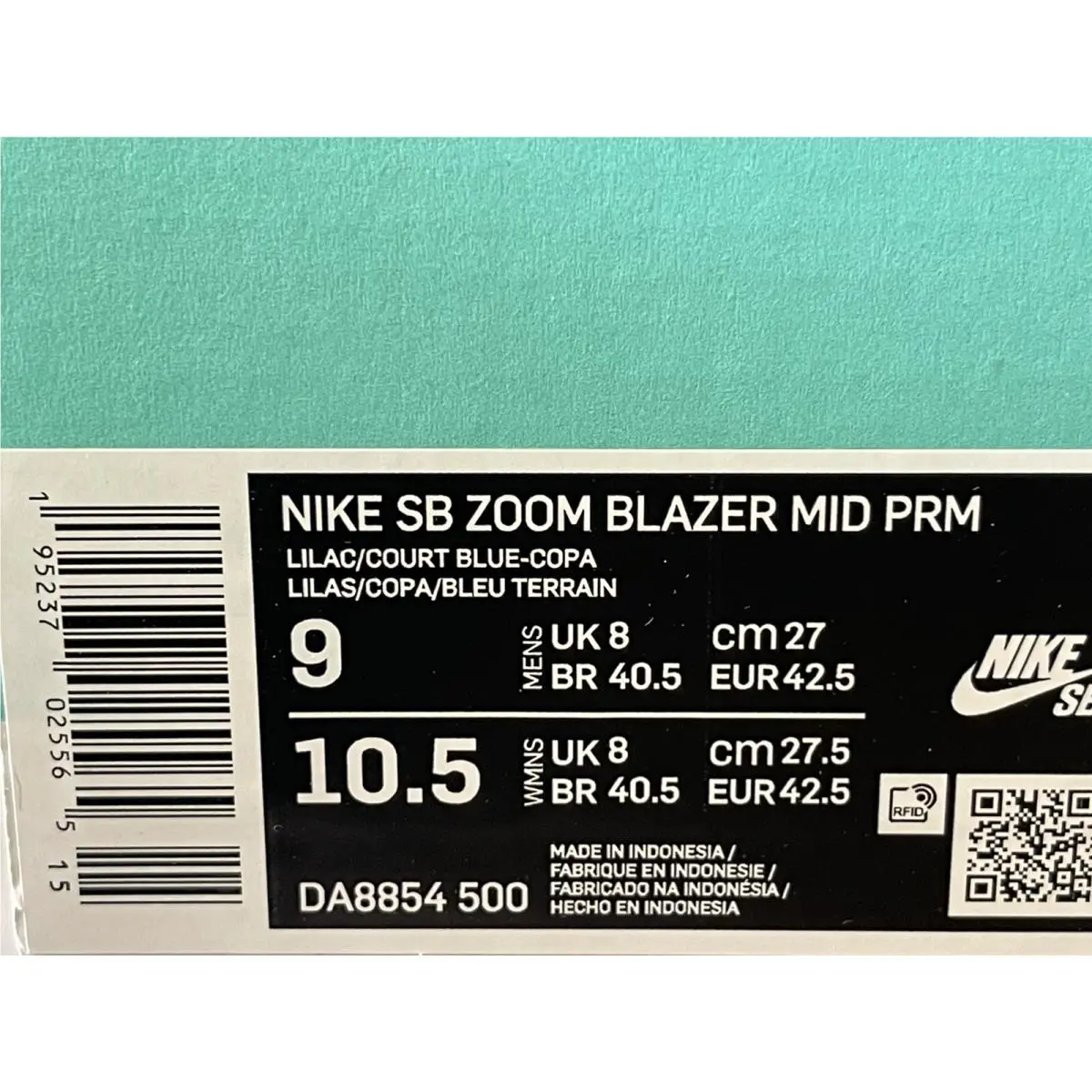 Nike shoes - SB ZOOM BLAZER MID - ZOOM BLAZER MID - DA8854-500 - Lilac (UPC: 0195237025565) 6