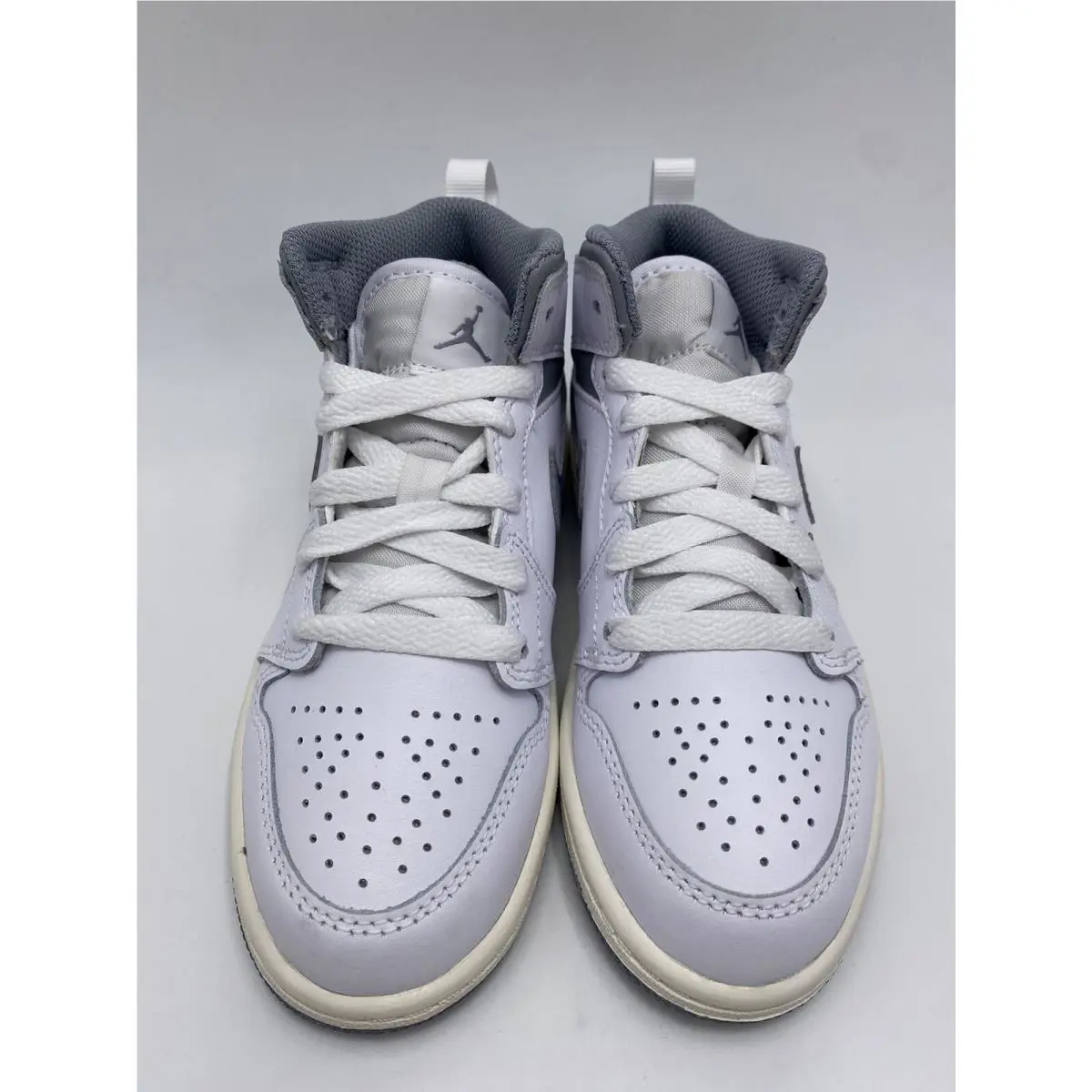 Nike shoes - Jordan 1 Mid - Mid - 640734 135 - White/Stealth (UPC: 196149402369) 3