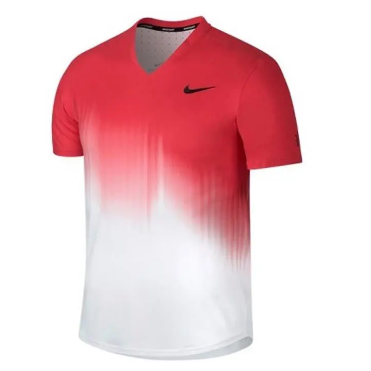 Nike clothing - Nike Men`s Fall RF Top - White w/Action Red (101) (UPC: 0884776597861) 0