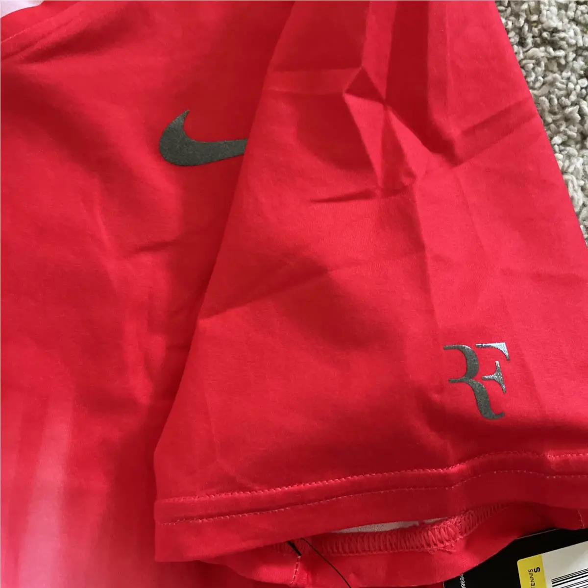 Nike clothing - Nike Men`s Fall RF Top - White w/Action Red (101) (UPC: 0884776597861) 12