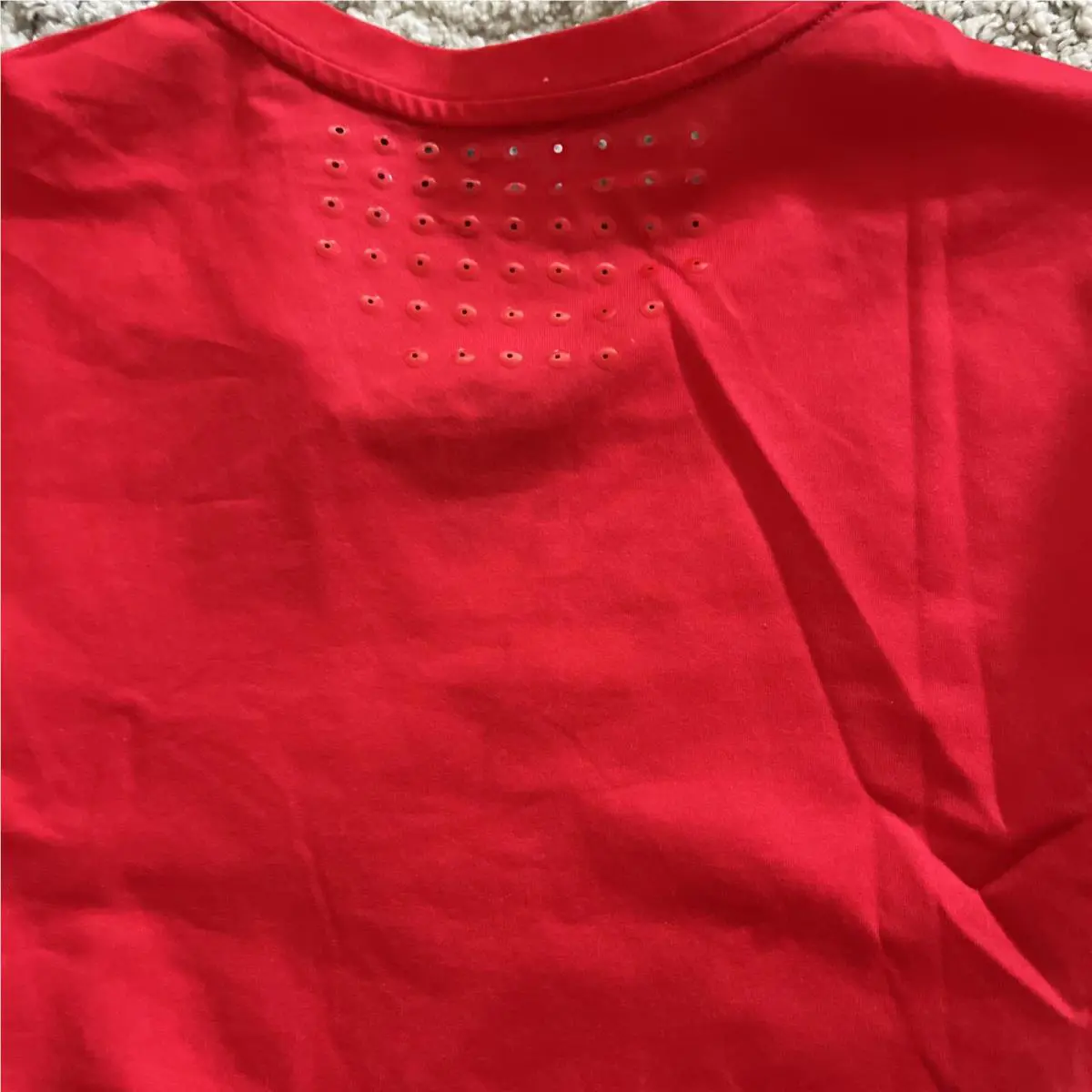 Nike clothing - Nike Men`s Fall RF Top - White w/Action Red (101) (UPC: 0884776597861) 13