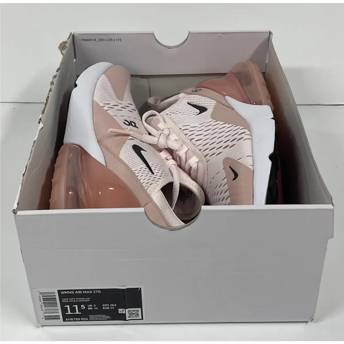 Nike shoes - Nike Air Max 270 - Air Max - AH6789-601 - Barely Rose/Vintage Wine/Elemental Rose/White (UPC: 826216445042) 8